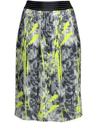 Lalipop Design - Abstract Printed Knee-length Pleated Recycled Fabric Skirt - Lyst