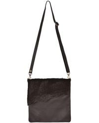 Owen Barry - Cowhide Crossbody Bag Ebony Leather Stevie - Lyst