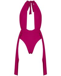 ANTONINIAS - Plonger One-piece Swimwear In Pink - Lyst