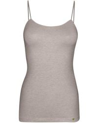 Zd - Zero Defects - Neutrals Afrodita Spaghetti Top Soy Fiber - Lyst