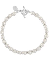 Dower & Hall - Luna Pearl Halo Bracelet - Lyst