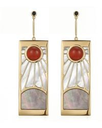 Azura Jewelry New York - Demon Slayer Hanafuda Earrings Vermeil - Lyst