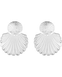 Coco & Kinney - Pia Detachable Shell Earrings - Lyst