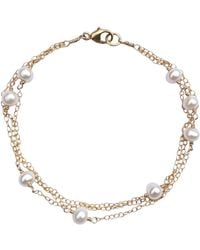 Kiri & Belle - Ivy Layered Chain Pearl Filled Bracelet - Lyst
