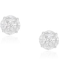 The Jewelz - Neutrals Celestia Cz Stud Earrings For Gifting - Lyst