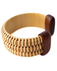 Whale Tail Weaving - The Wooden Whaler's Wife Cuff - Lyst