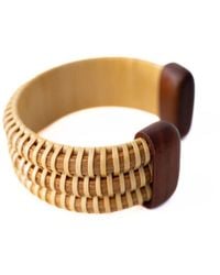 Whale Tail Weaving - The Wooden Whaler's Wife Cuff - Lyst