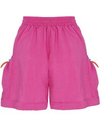 Nocturne - Pink High-waisted Mini Shorts - Lyst