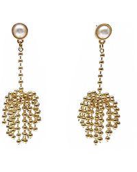 Farra - Romantic Style Tone Tassel Earring - Lyst
