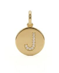 Jaredjamin - Pave Initial Pendants Charms - Lyst