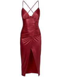 AGGI by HALEWSKI - Tessa Chili Pepper Midi Dress - Lyst