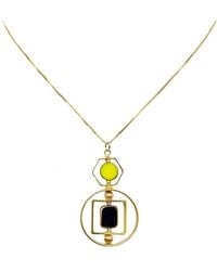 Aracheli Studio - And Chartreuse Vintage German Glass Beads Art Deco Necklace - Lyst
