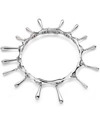 Lucy Quartermaine - Sterling Short Drop Bangle - Lyst