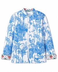 Yumi' - Palm Reversible Cotton Quilted Jacket - Lyst