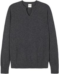 Salts Cashmere - Split Crew Neck Sweater - Lyst