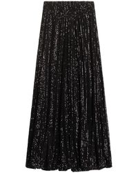 Tantra Spain Sl - Straight Sequinned Trousers With Elastic Waistband And Lining - Lyst