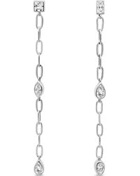 Clemence Wren - Asymmetric Gemstone Drop Earrings - Lyst