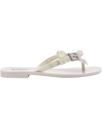 Melissa - Neutrals Harmonic Squared Flat Thong - Lyst