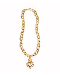 Lovard - Smooth Hearts Aflame Chunky Chain Necklace - Lyst