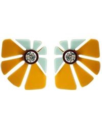 Gissa Bicalho - Handmade Acrylic Earring Alecrim Mustard - Lyst