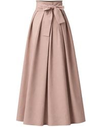 Nikka Place - Floor Length Cotton Skirt With Front Bow - Lyst