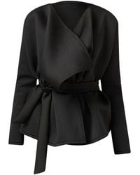 LIA ARAM - Neoprene Embroidered Jacket - Lyst