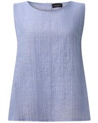 James Lakeland - Sleeveless Back Button Top - Lyst