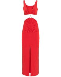 Nissa - Cut-Out Jersey Midi Dress - Lyst