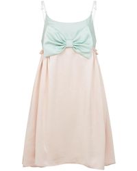 Lisa The Label - Bow Belle Silk Slip Dress - Lyst