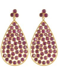 Opium Jewels - Dew Drop Jali Earrings - Lyst