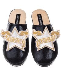 Laines London - Softie Slippers With Fucking Fabulous Star Brooches - Lyst