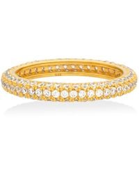 Shabella Nyc - Pave Thin Ring - Lyst