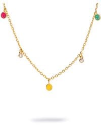 Ebru Jewelry - Smiley Face Sterling & Diamond Choker Necklace - Lyst