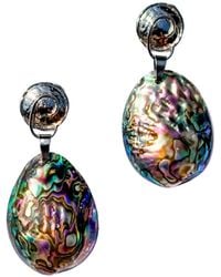Babaloo - Abalone Shell Drop Earrings - Lyst