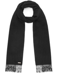Hortons England - The Windsor Cashmere Scarf In Black - Lyst