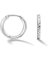 Dower & Hall - Hammered Nomad Huggie Hoops - Lyst