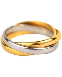 Zynnia Collective - Two Tone Interlink Ring - Lyst