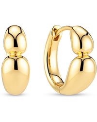 Sif Jakobs Jewellery - Earrings Goccia Creolo Piccolo Pianura - Lyst