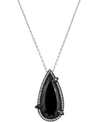 SALLY SKOUFIS - Nourish Necklace With Natural Diamond & Made Cz Diamond Stimulant - Lyst