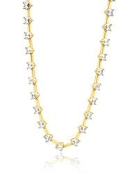 SHYMI - Heart Shaped Bar Tennis Necklace - Lyst