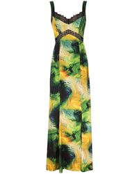 NALÈ - Spring Anna Lace Insert Maxi Floral Sleeveless Dress - Lyst