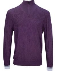 lords of harlech - Quinn Quarter-Zip Merino Sweater - Lyst