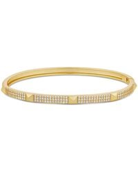 SHYMI - Pave Studded 3 Row Bangle - Lyst