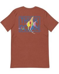 Anchor and Crew - Clay Think Ocean Fish Fluorescence Cotton Embroidered T-Shirt - Lyst