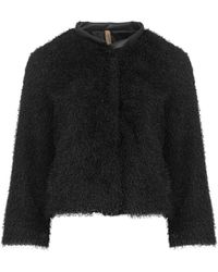 Conquista - Bolero With Leather Look Detail - Lyst