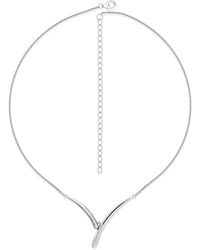 Lucy Quartermaine - Wishbone Diamond Drop Necklace - Lyst