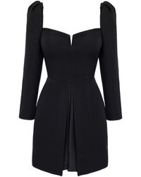 POST MERIDIEM - Long Sleeve A-Line Mini Dress - Lyst