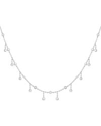 KAMARIA - Rain Drop Choker Necklace With Crystals - Lyst