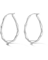 Dower & Hall - Large Oval Waterfall Hoops - Lyst