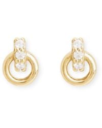 Inari Jewellery - Halo Flatback Earrings - Lyst